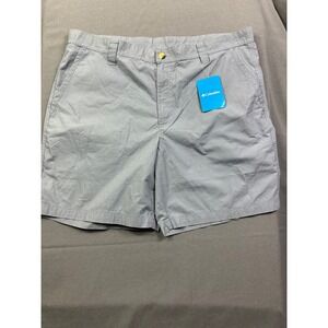 Columbia Washed Out Shorts Men's 38 Grey Cotton Poplin Casual AM4471-021 NWT